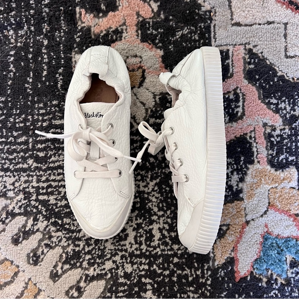 BLACKSTONE RL78 Leather White Metallic Low Sneakers